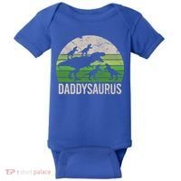 Daddy Dinosaur Gift Daddysaurus Rex 4 Cool Gift Cool Gift Baby Bodysuit thumb 0