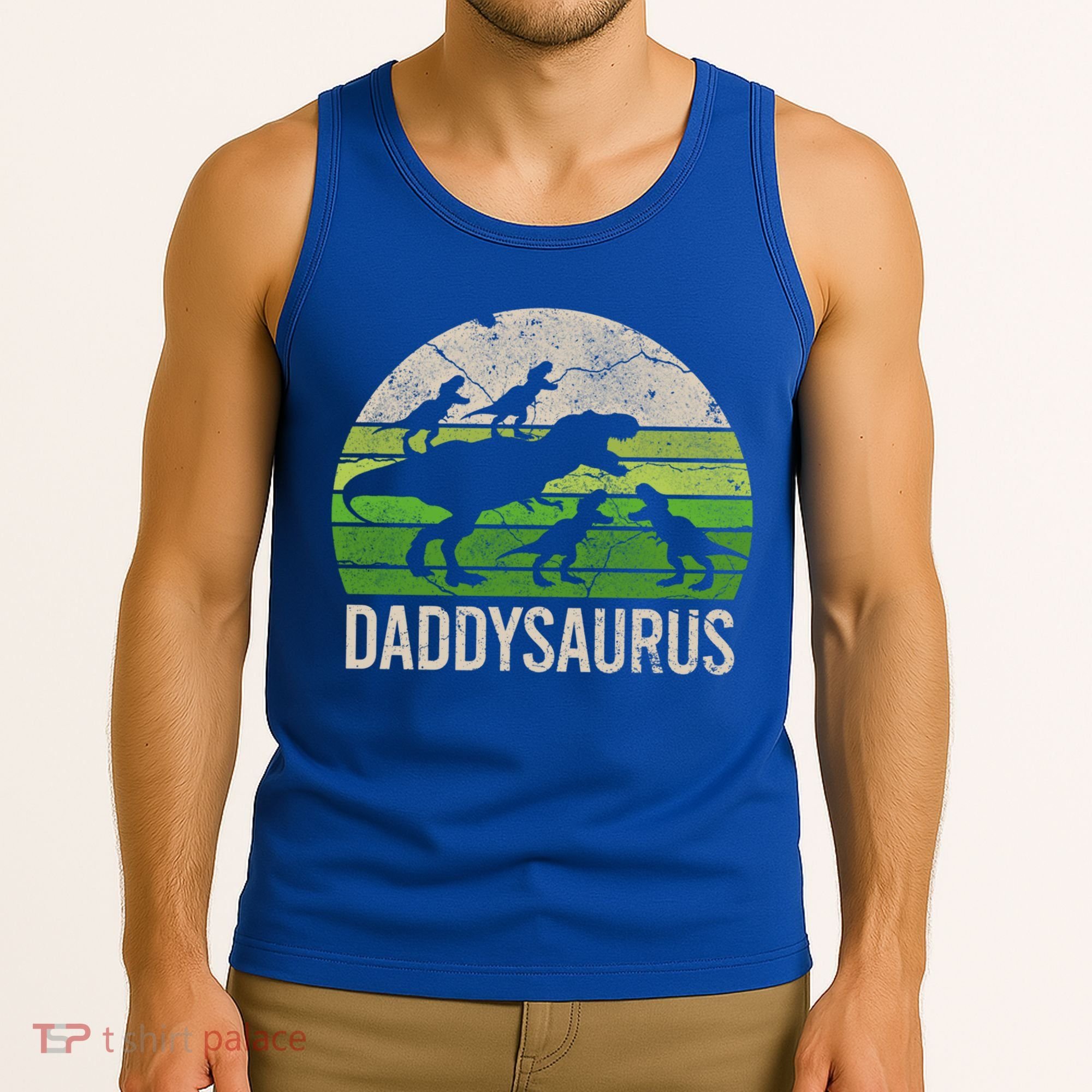 Daddy Dinosaur Gift Daddysaurus Rex 4 Cool Gift Cool Gift Tank Top