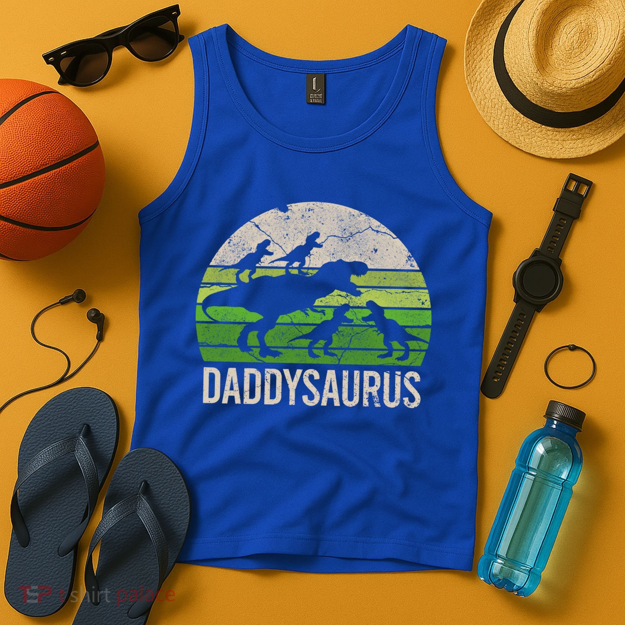 Daddy Dinosaur Gift Daddysaurus Rex 4 Cool Gift Cool Gift Tank Top