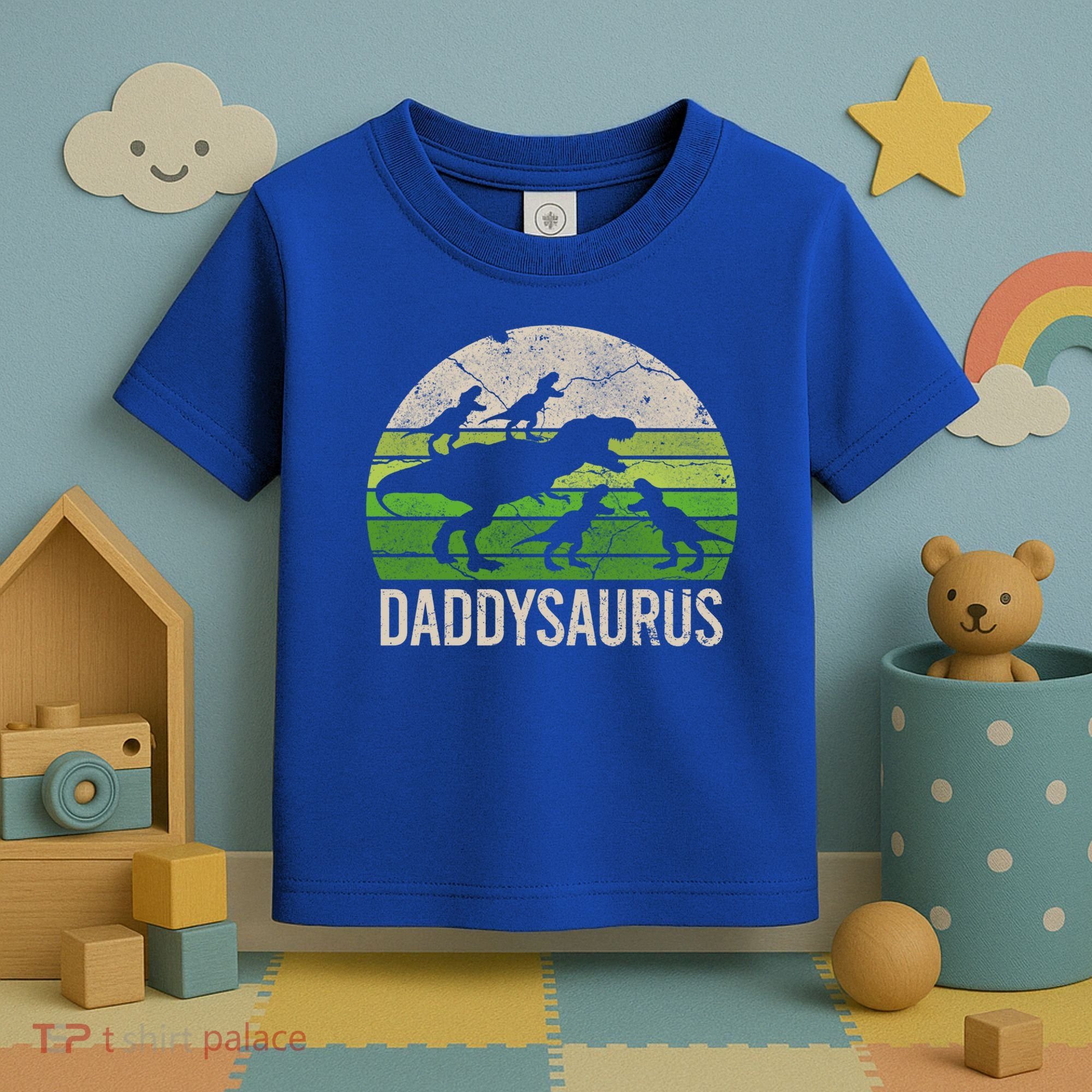 Daddy Dinosaur Gift Daddysaurus Rex 4 Cool Gift Cool Gift Toddler T-Shirt