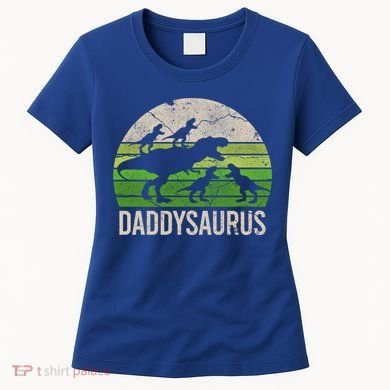 Daddy Dinosaur Gift Daddysaurus Rex 4 Cool Gift Cool Gift Women's T-Shirt