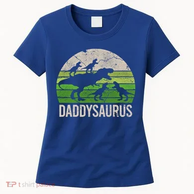 Daddy Dinosaur Gift Daddysaurus Rex 4 Cool Gift Cool Gift Women's T-Shirt