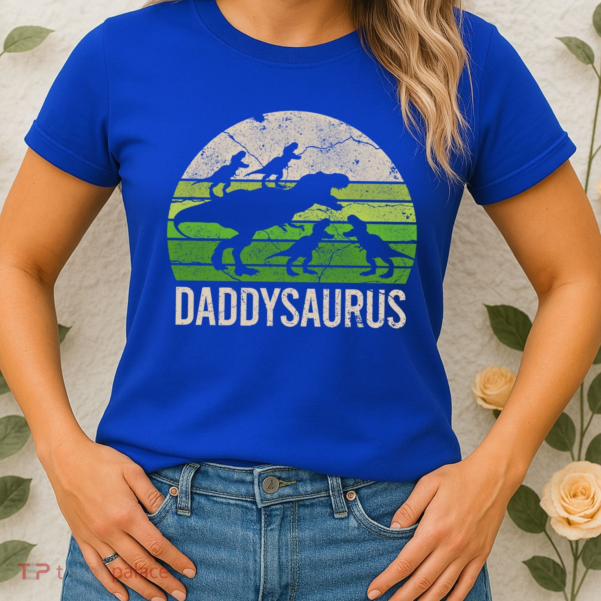 Daddy Dinosaur Gift Daddysaurus Rex 4 Cool Gift Cool Gift Women's T-Shirt