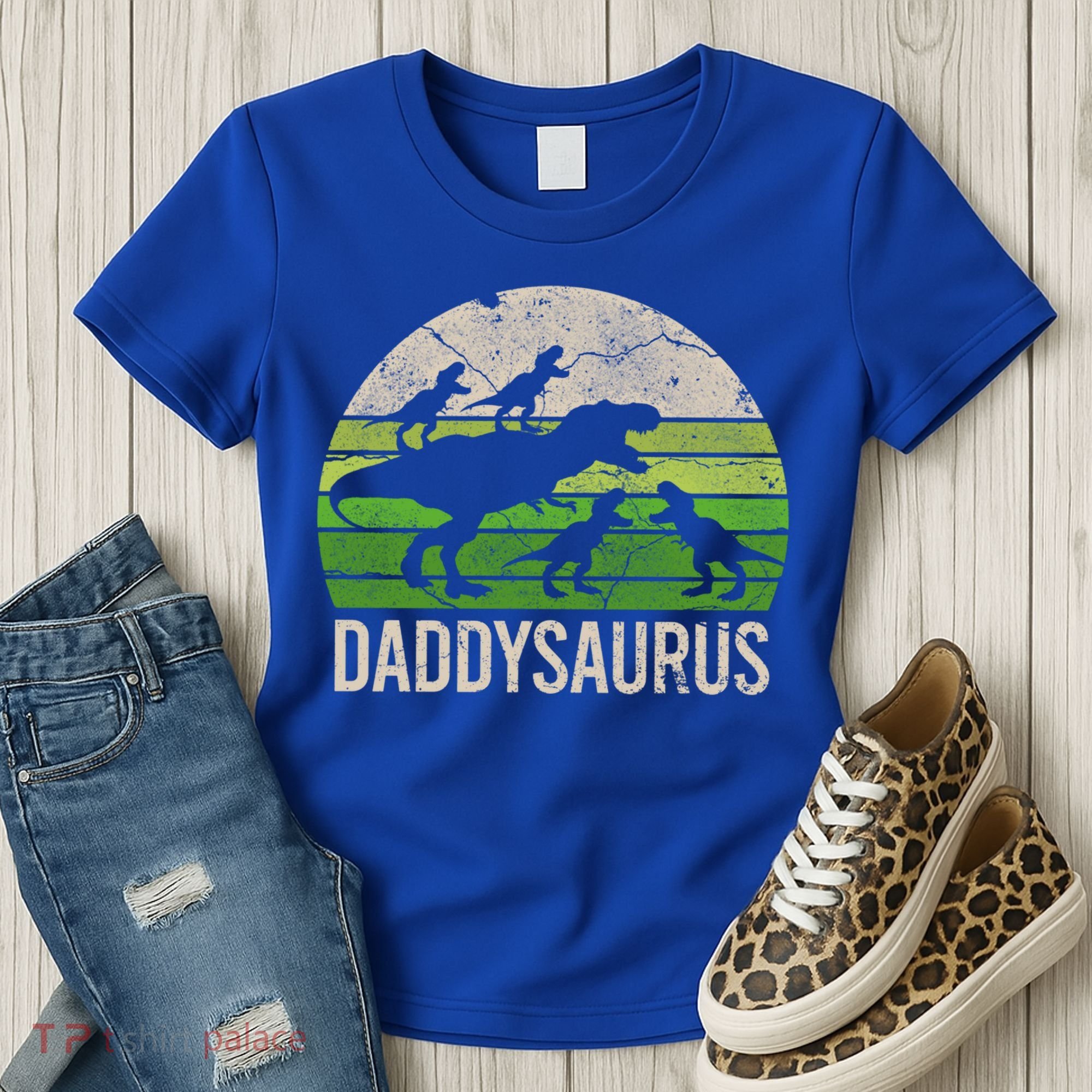 Daddy Dinosaur Gift Daddysaurus Rex 4 Cool Gift Cool Gift Women's T-Shirt