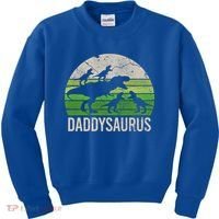 Daddy Dinosaur Gift Daddysaurus Rex 4 Cool Gift Cool Gift Kids Sweatshirt thumb 0