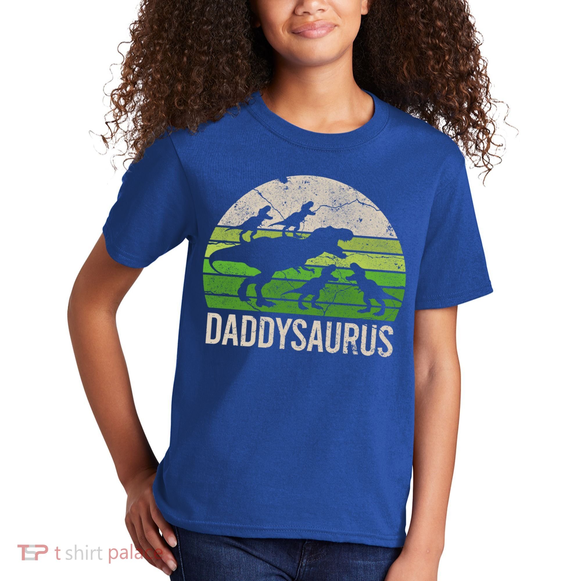 Daddy Dinosaur Gift Daddysaurus Rex 4 Cool Gift Cool Gift Kids T-Shirt