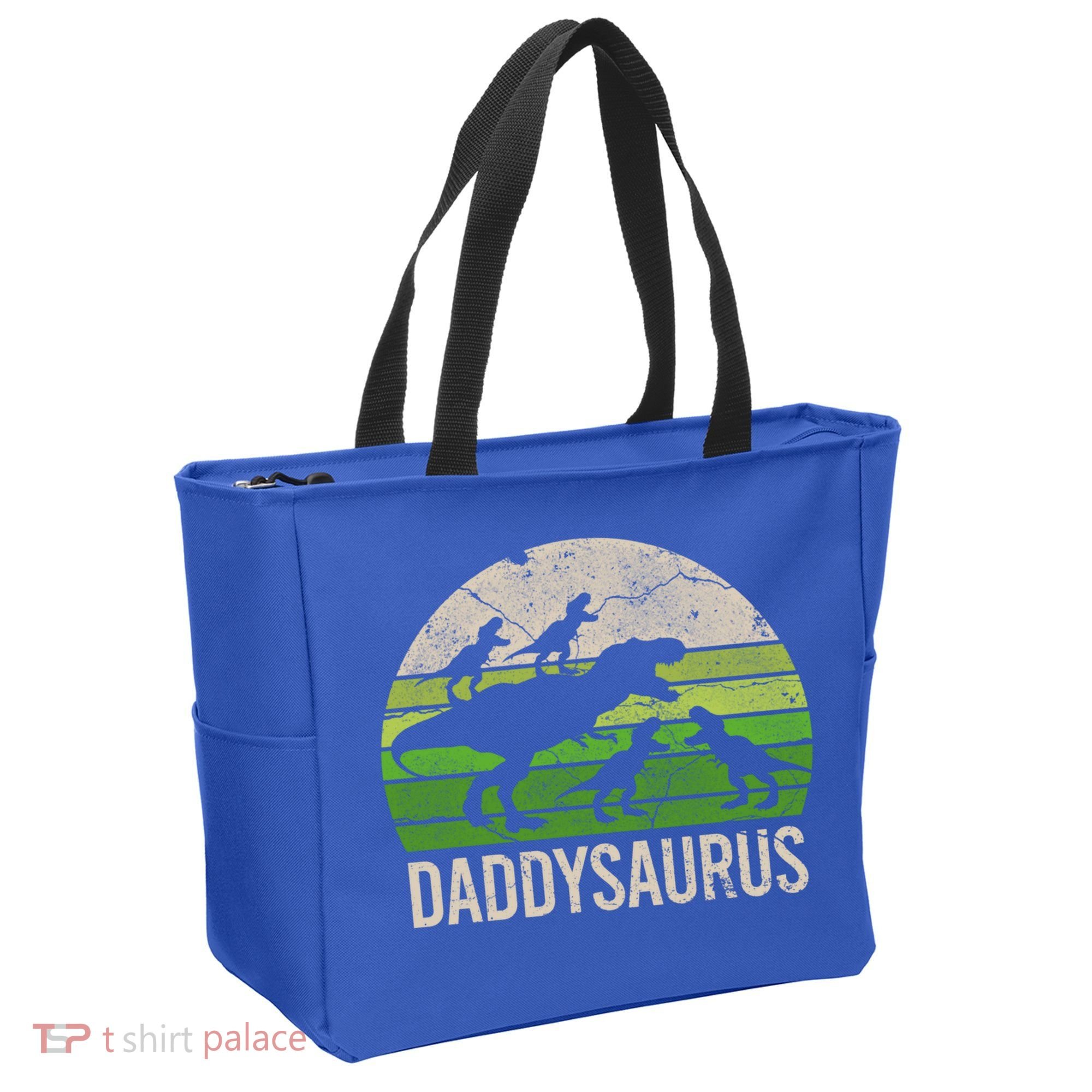 Daddy Dinosaur Gift Daddysaurus Rex 4 Cool Gift Cool Gift Tote Bag