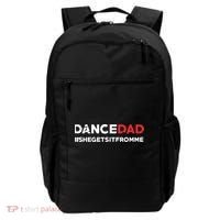 Dance DadShe Gets It From MeFunny Prop Dad Backpack thumb 0