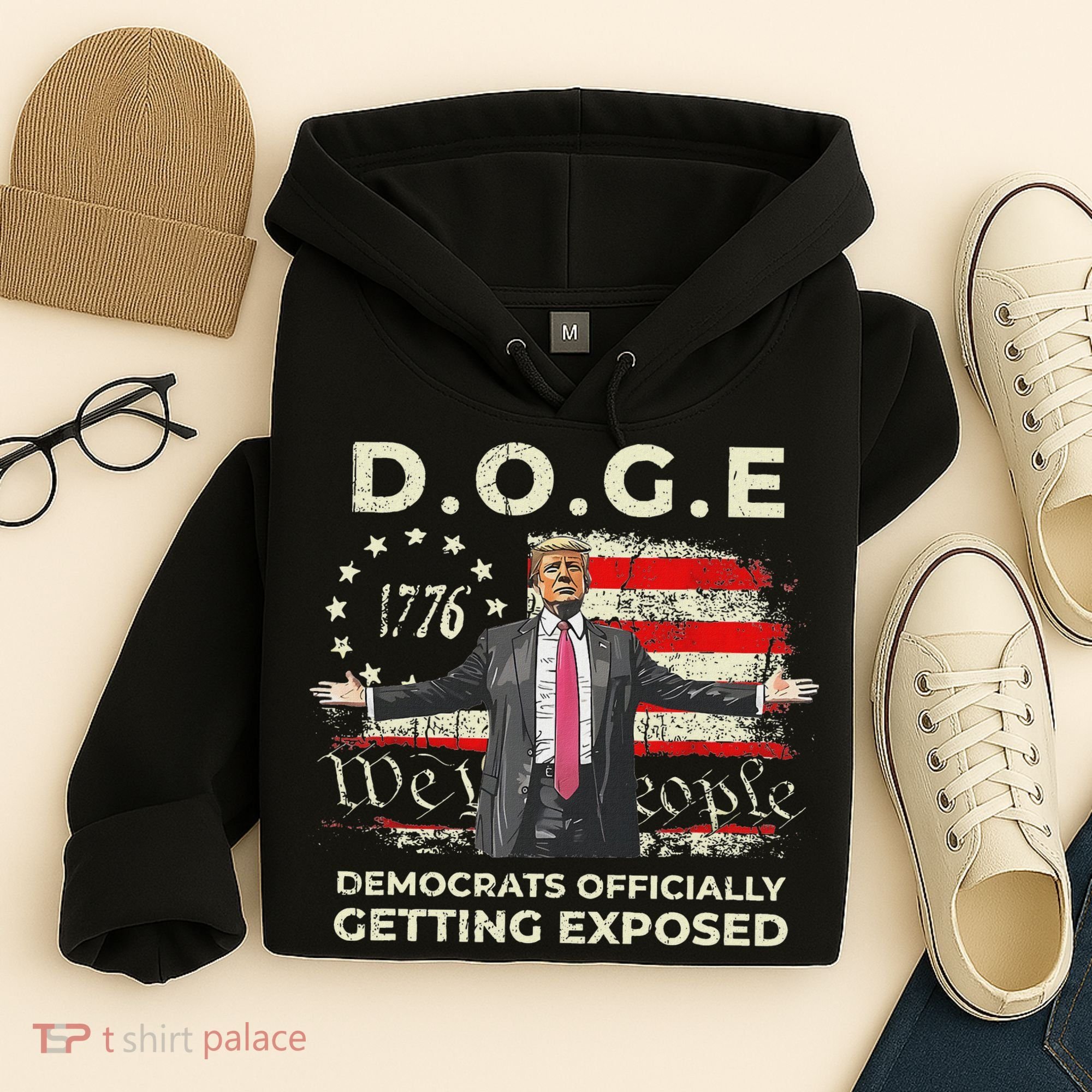 Doge Democrats Getting Exposed Trump 2025 Hoodie