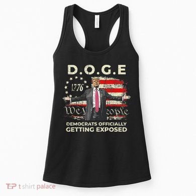 Doge Democrats Getting Exposed Trump 2025 Women's Tank Top