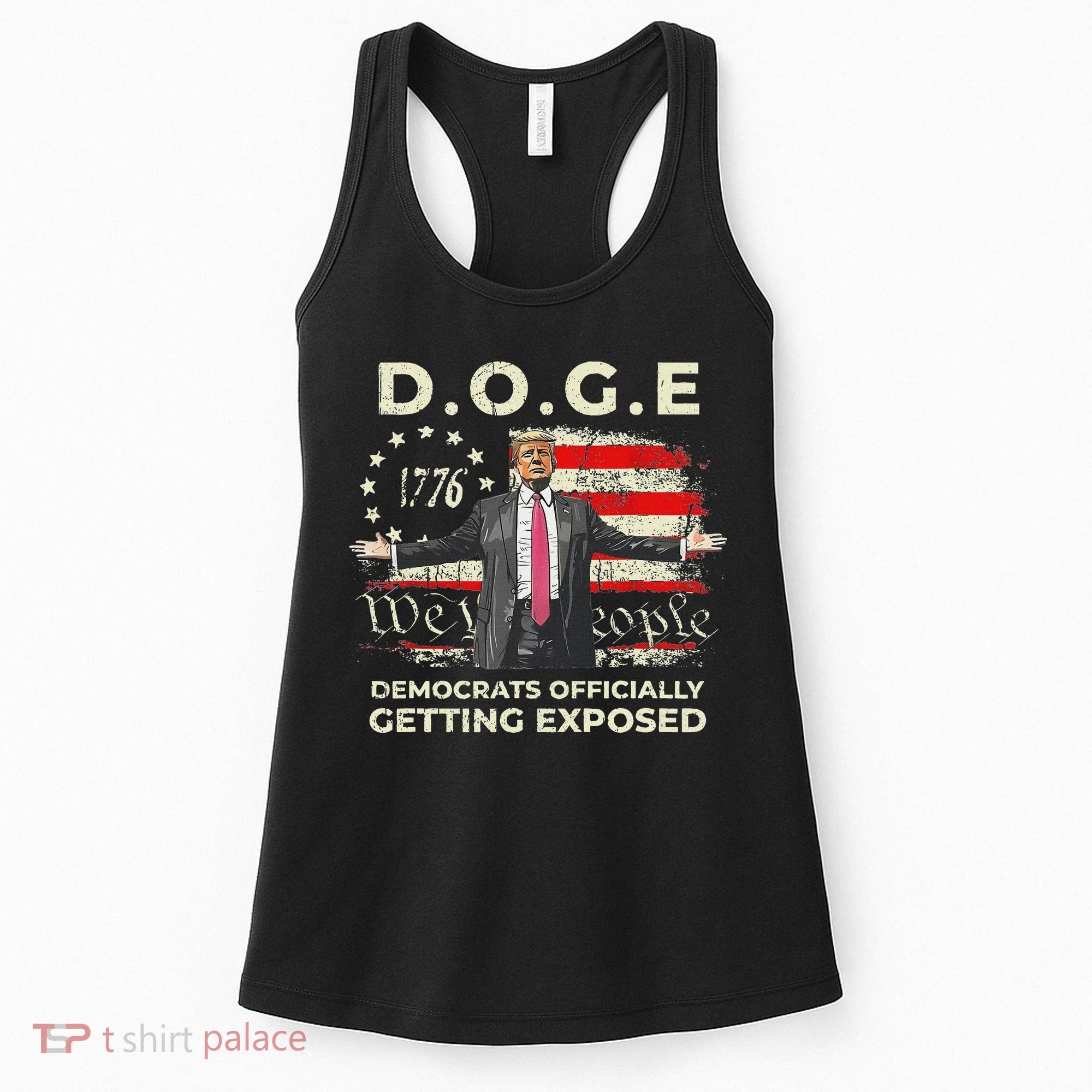 Doge Democrats Getting Exposed Trump 2025 Women's Tank Top