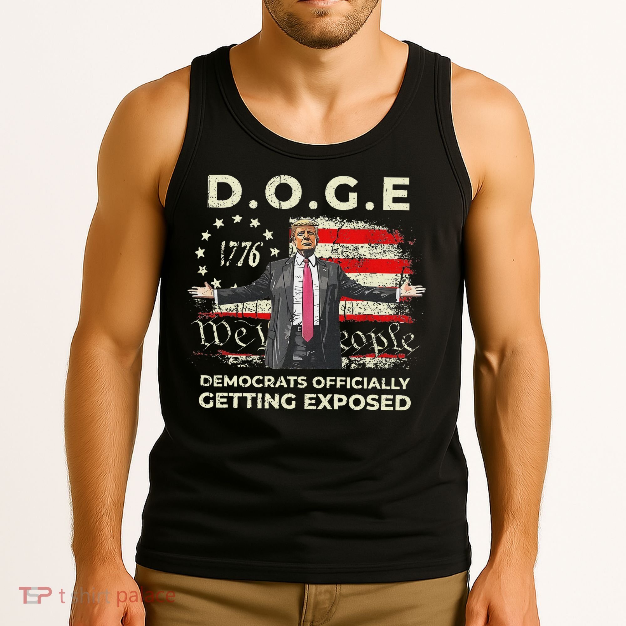 Doge Democrats Getting Exposed Trump 2025 Tank Top