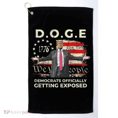 Doge Democrats Getting Exposed Trump 2025 Golf Towel