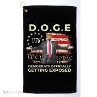 Doge Democrats Getting Exposed Trump 2025 Golf Towel thumb 0