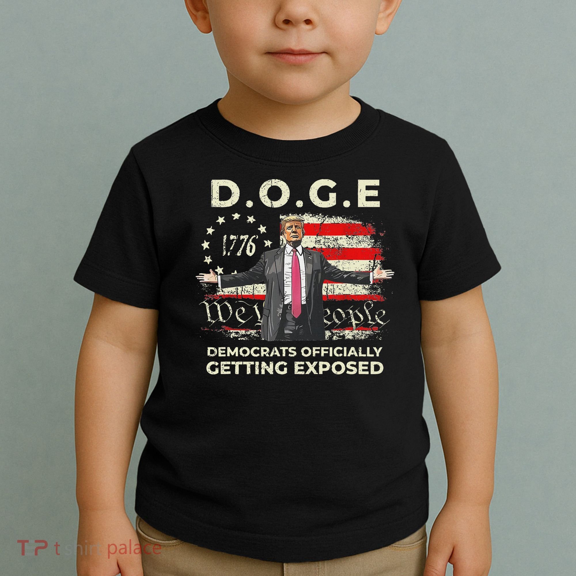 Doge Democrats Getting Exposed Trump 2025 Toddler T-Shirt