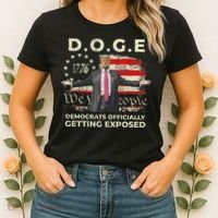 Doge Democrats Getting Exposed Trump 2025 Women's T-Shirt thumb 2