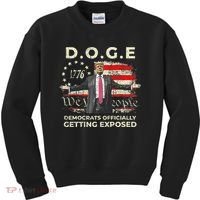 Doge Democrats Getting Exposed Trump 2025 Kids Sweatshirt thumb 0