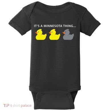 Duck Duck Gray Duck Minnesota Baby Bodysuit
