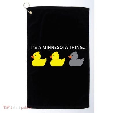 Duck Duck Gray Duck Minnesota Golf Towel