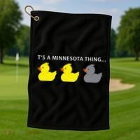 Duck Duck Gray Duck Minnesota Golf Towel thumb 1