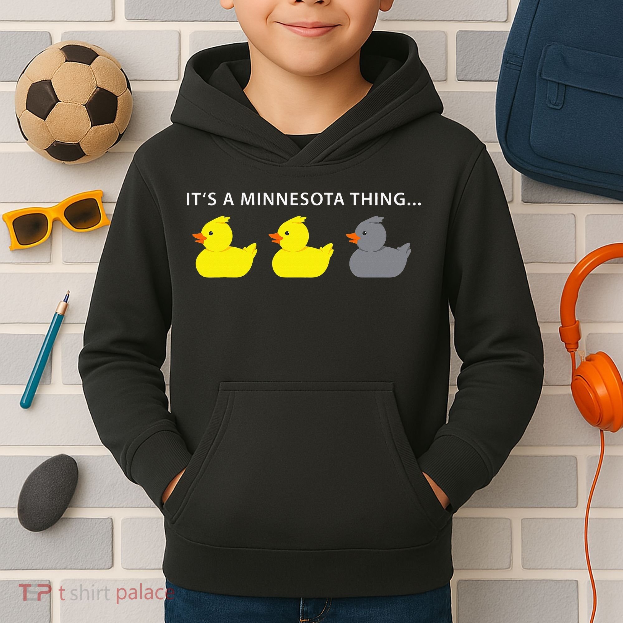 Duck Duck Gray Duck Minnesota Kids Hoodie