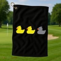 Duck Duck Grey Duck Funny Minnesota Golf Towel thumb 1