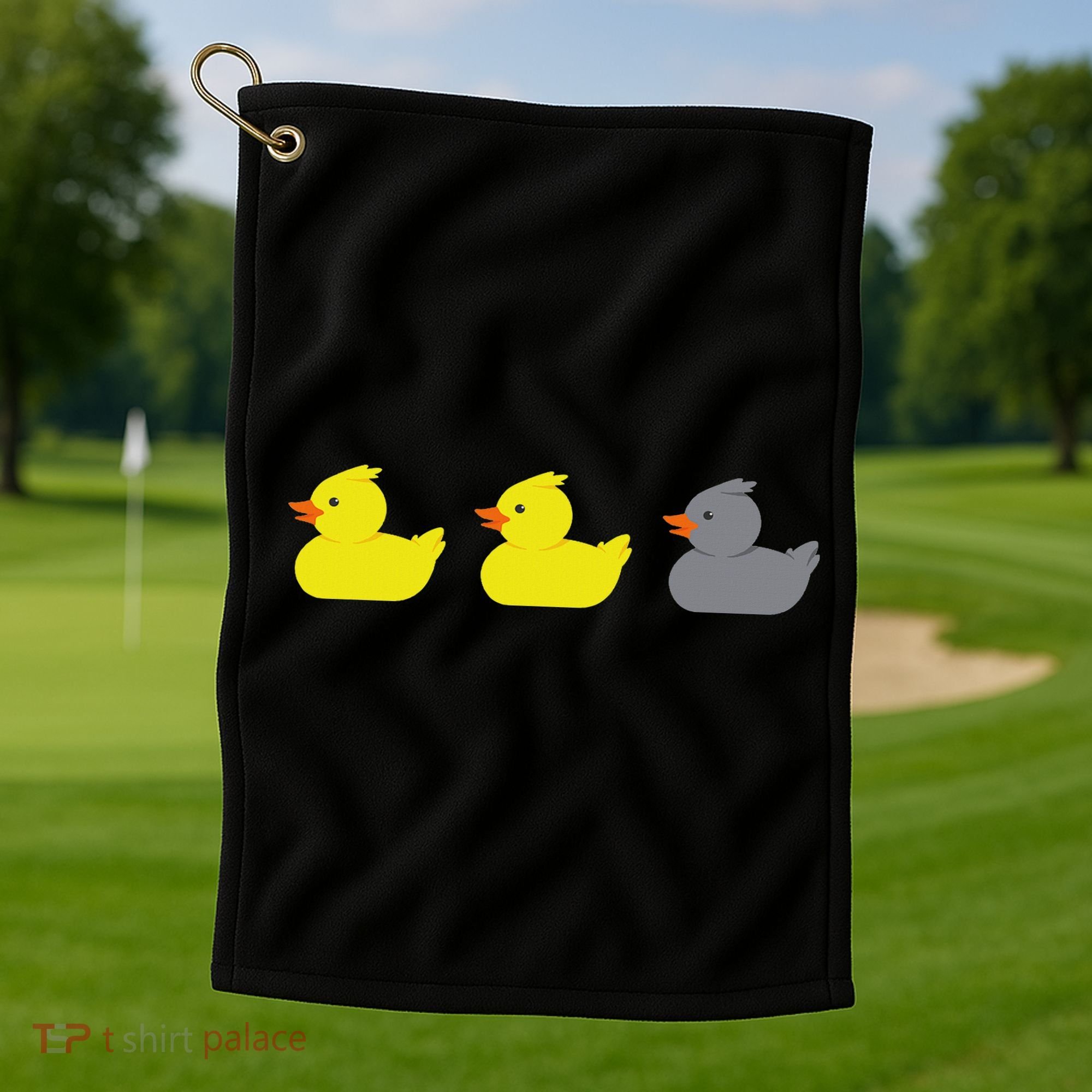 Duck Duck Grey Duck Funny Minnesota Golf Towel