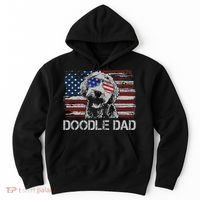 Doodle Dad Goldendoodle Dog American Flag 4th Of July Hoodie thumb 0