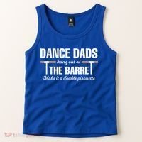 Dance Dads Hang Out At The Barre Funny Proud Dad Tank Top thumb 2