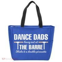 Dance Dads Hang Out At The Barre Funny Proud Dad Tote Bag thumb 0