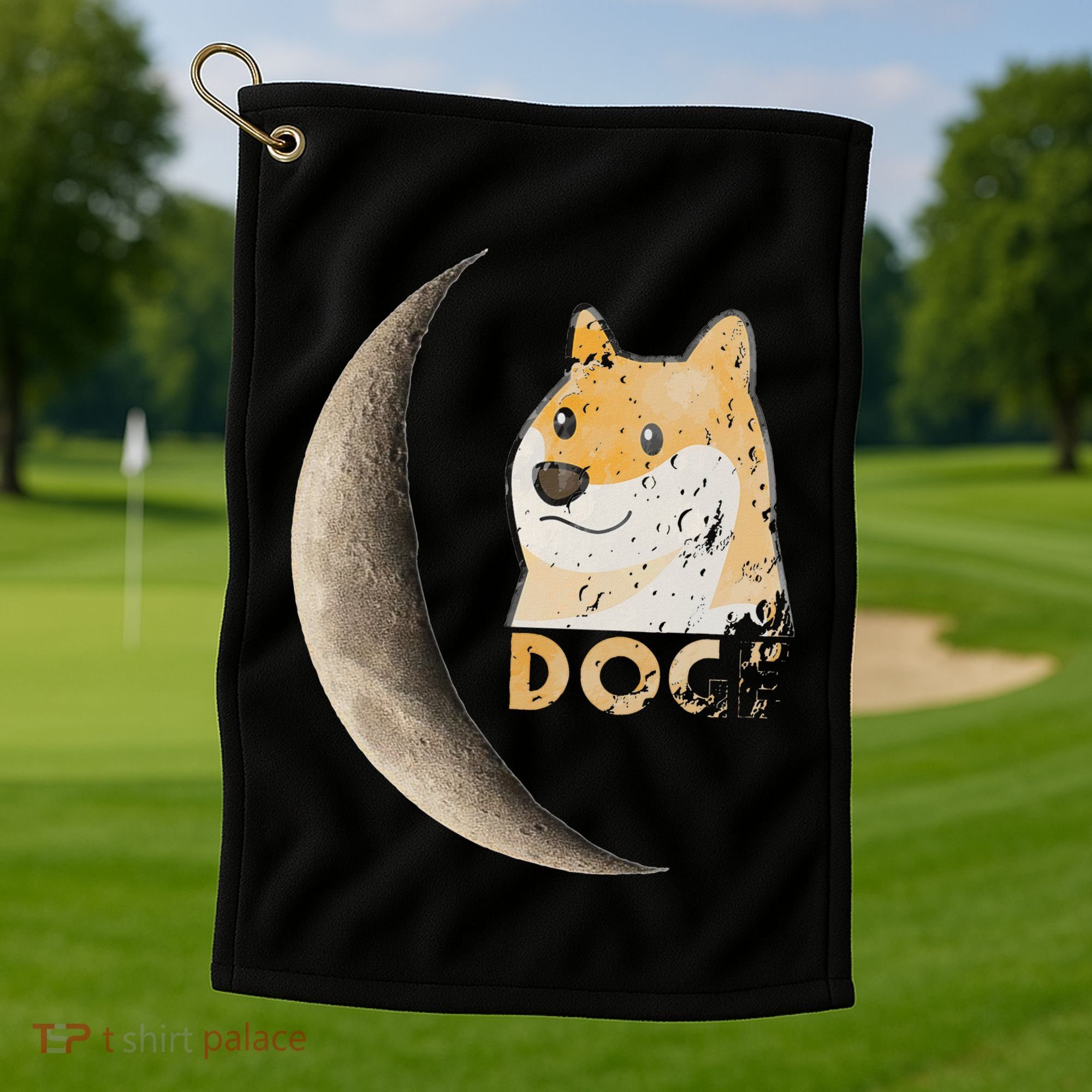 Dogecoin Doge Hodler Trader Dogecoin Moon Golf Towel
