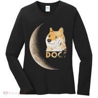 Dogecoin Doge Hodler Trader Dogecoin Moon Women's Long Sleeve Shirt thumb 0