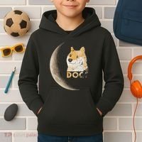 Dogecoin Doge Hodler Trader Dogecoin Moon Kids Hoodie thumb 2
