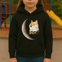 Dogecoin Doge Hodler Trader Dogecoin Moon Kids Hoodie thumb 3