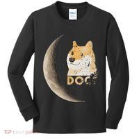 Dogecoin Doge Hodler Trader Dogecoin Moon Kids Long Sleeve Shirt thumb 0