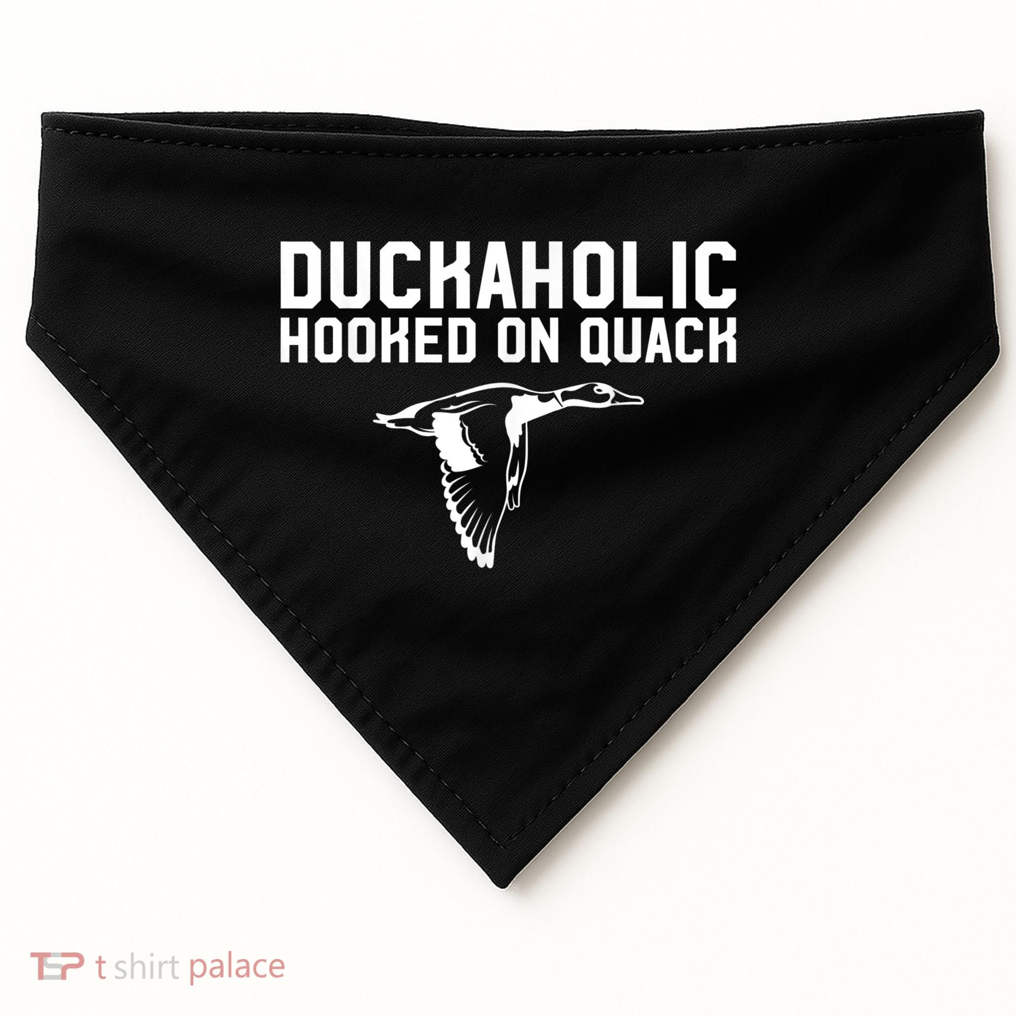 Duckaholic Duck Hunting Themed Duck Lovers USA-Made Doggie Bandana