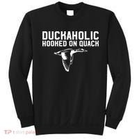Duckaholic Duck Hunting Themed Duck Lovers Sweatshirt thumb 0