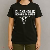 Duckaholic Duck Hunting Themed Duck Lovers T-Shirt thumb 4