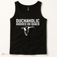 Duckaholic Duck Hunting Themed Duck Lovers Tank Top thumb 2