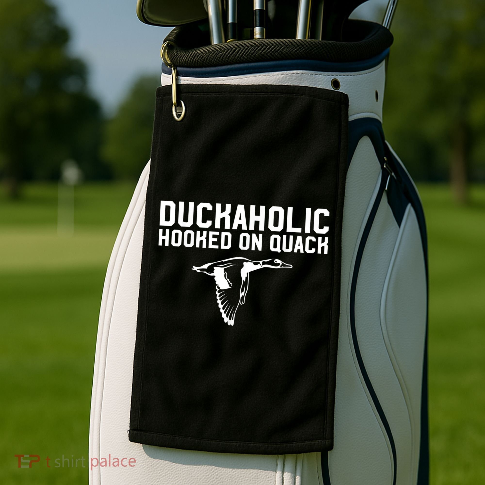 Duckaholic Duck Hunting Themed Duck Lovers Golf Towel