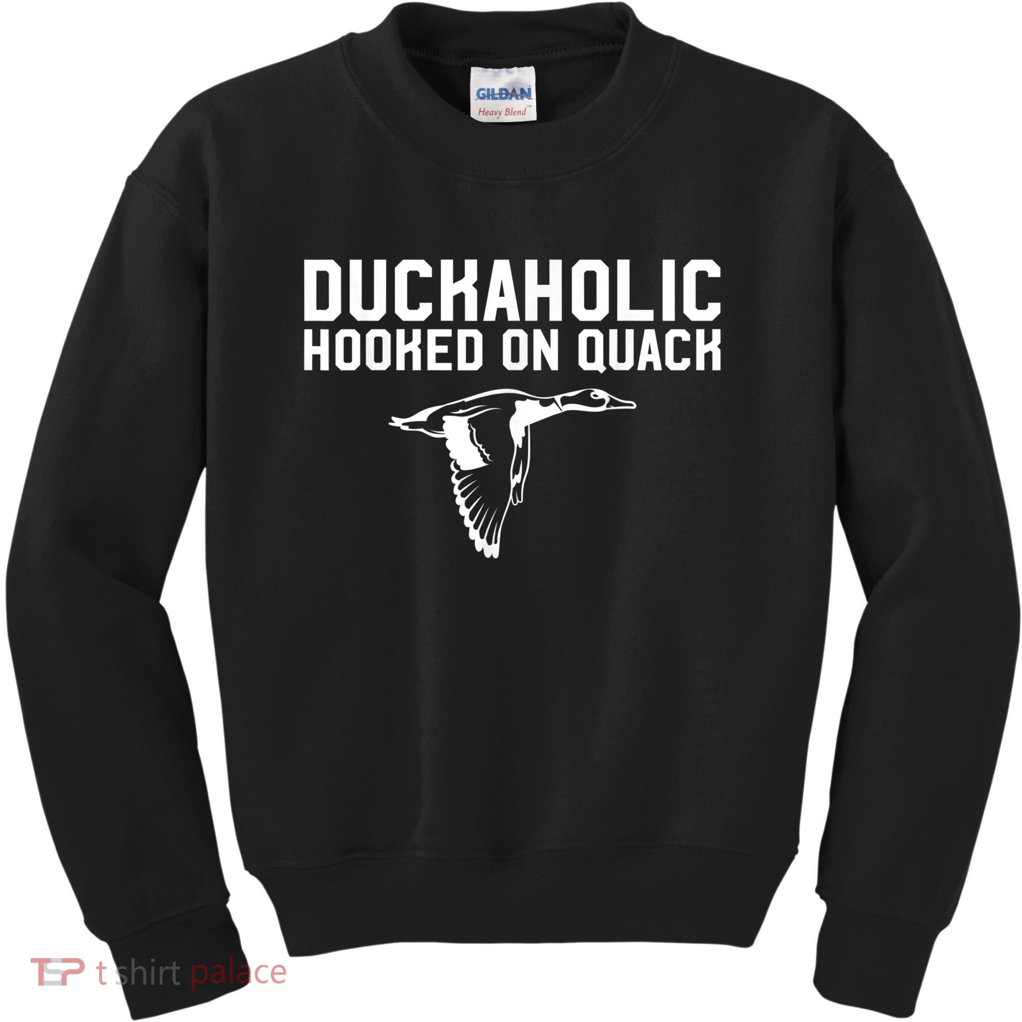 Duckaholic Duck Hunting Themed Duck Lovers Kids Sweatshirt