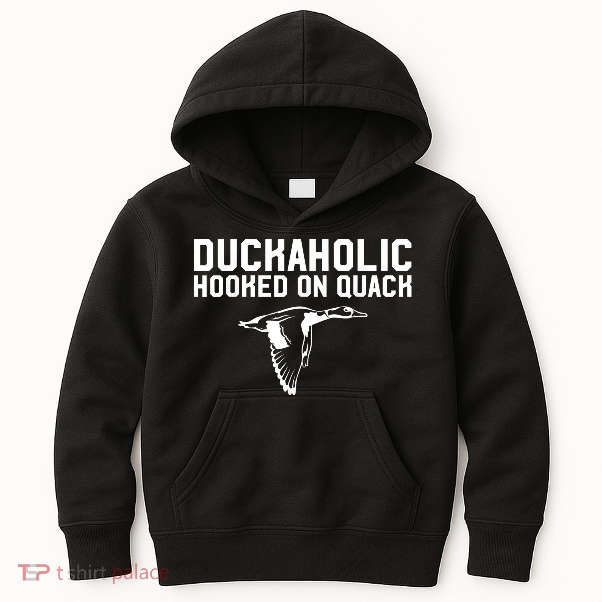 Duckaholic Duck Hunting Themed Duck Lovers Kids Hoodie