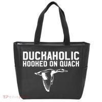 Duckaholic Duck Hunting Themed Duck Lovers Tote Bag thumb 0