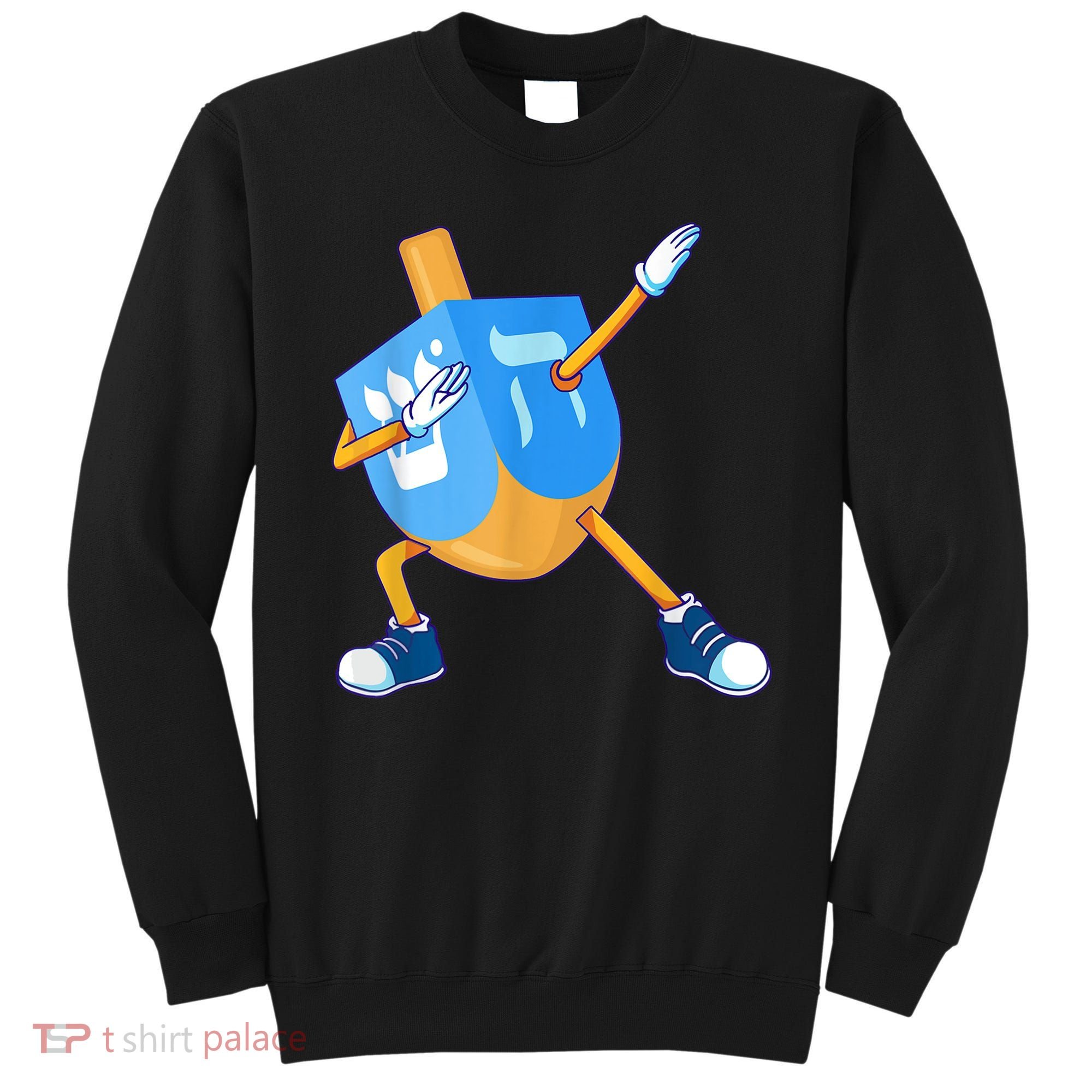 Dabbing Dreidel Happy Hanukkah Dancing Chanukah Girls Sweatshirt