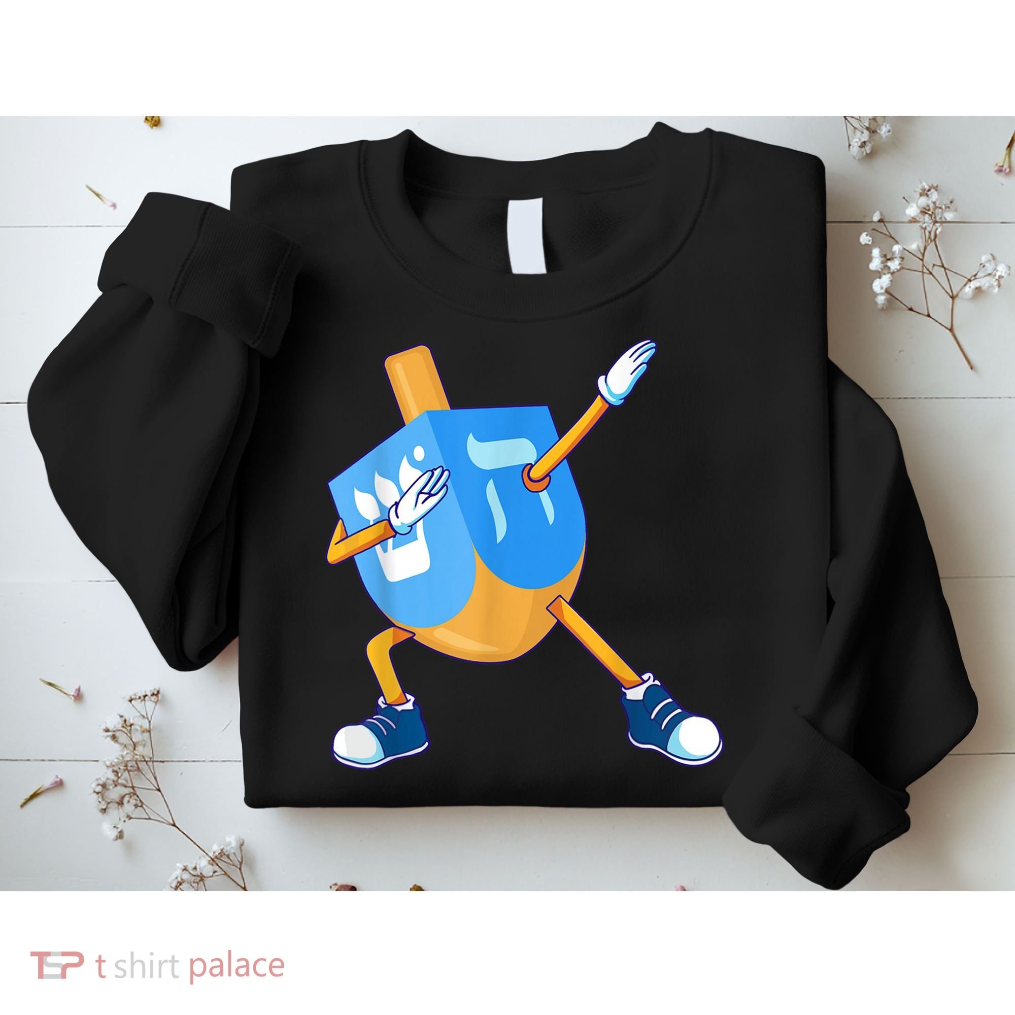 Dabbing Dreidel Happy Hanukkah Dancing Chanukah Girls Sweatshirt