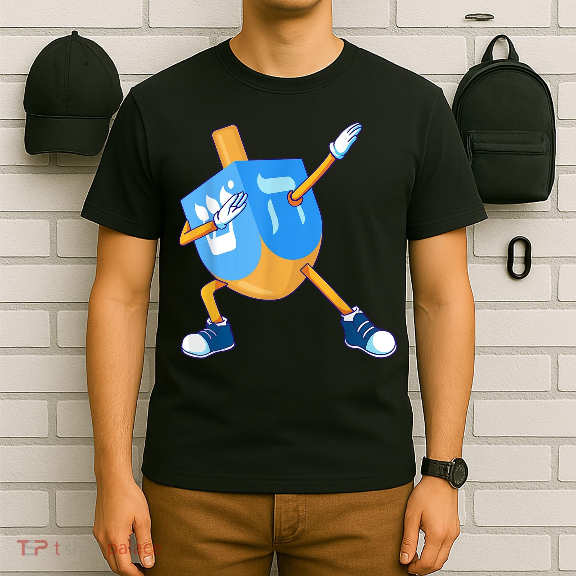 Dabbing Dreidel Happy Hanukkah Dancing Chanukah Girls T-Shirt