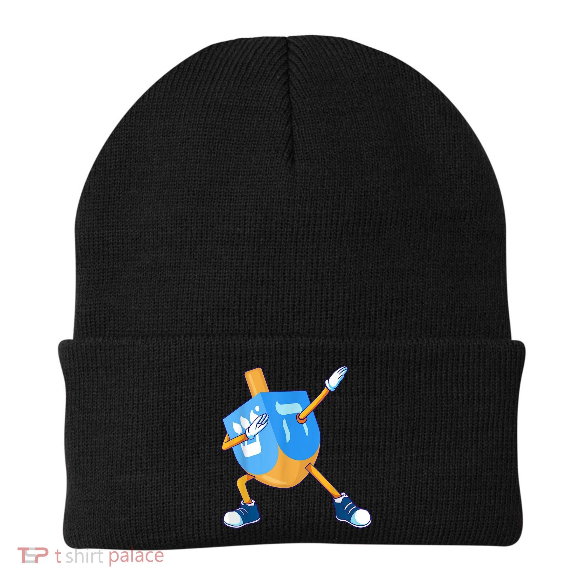 Dabbing Dreidel Happy Hanukkah Dancing Chanukah Girls Beanie