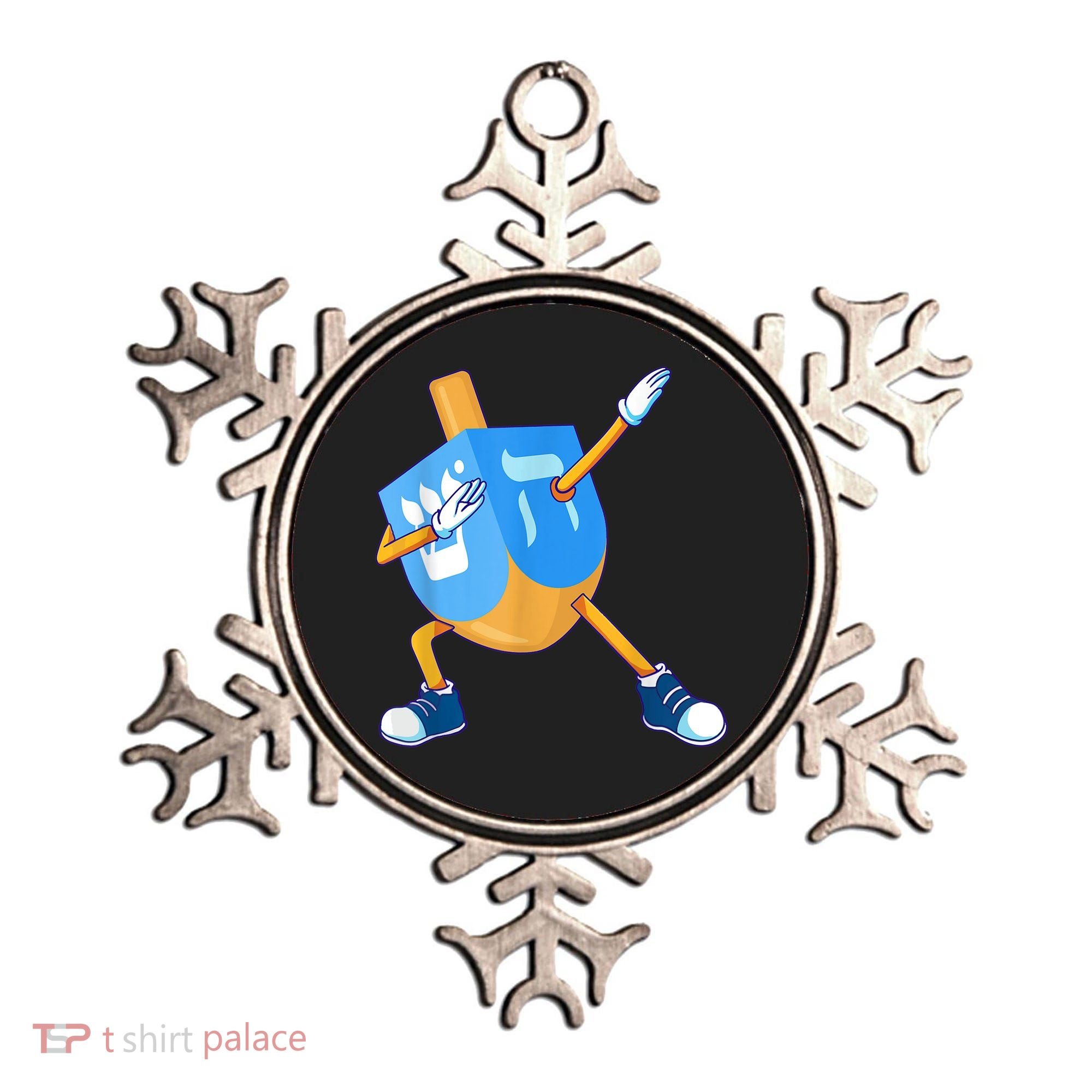 Dabbing Dreidel Happy Hanukkah Dancing Chanukah Girls Ornament