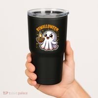 Diwalloween Diwali Halloween Fun Boo Ghost Lantern Deepavali Tumbler thumb 2
