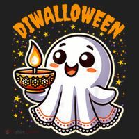 Diwalloween Diwali Halloween Fun Boo Ghost Lantern Deepavali Tumbler thumb 3